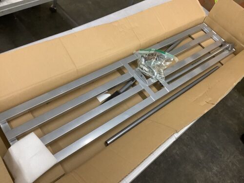 VIVOSUN 72 in. x 48 in. x 10 in. Stainless Steel Lawn Leveling Rake