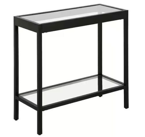 Meyer&Cross Alexis 24 in. Wide Blackened Bronze Rectangular Side Table