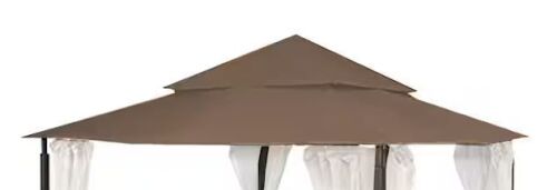 Garden Winds RipLock 350 Nutmeg Replacement Canopy Top Cover for 12 ft. x 12 ft. Harbor Gazebo