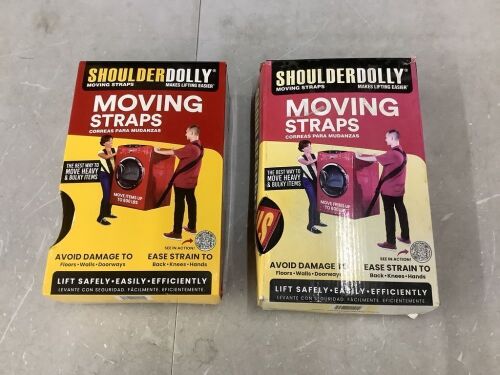 Lot of (2) Shoulder Dolly Moving Straps