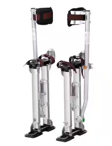 VEVOR Adjustable Aluminum Drywall Stilts with Protective Knee Pads, 18 in. to 30 in.