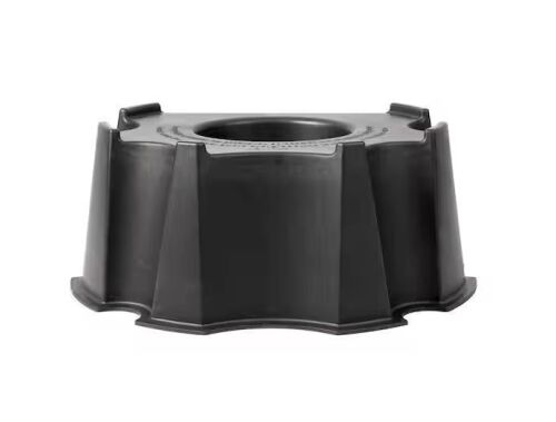 RTS Home Accents 55 Gal. Black Plastic UV-Stabilized Outdoor Rain Barrel Stand