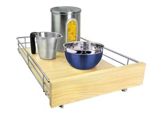 LYNK PROFESSIONAL Slide Out Wood Cabinet Organizer, 14 in. x 21 in.