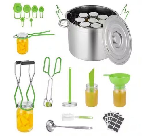 VEVOR Canning Supplies Starter Kit, Stainless Steel Water Bath Canning Kit for Beginners, 11 Pieces
