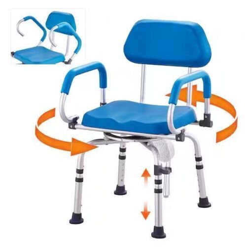 VEVOR Freestanding Swivel Shower Chair 20 in. W, 300 lbs. Capacity