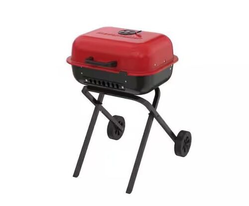 Megamaster Traverse Portable Charcoal Grill in Red