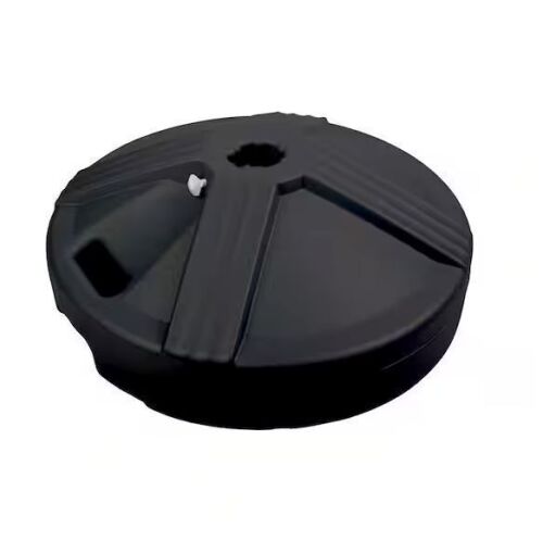 Lot of (4) US Weight 50 lbs. Fillable Capacity Round Outdoor Patio Umbrella Base in Black