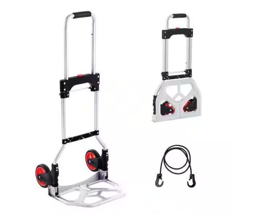 Aluminum Folding Hand Truck and Dolly, 176 lbs. Capacity