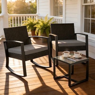 3 Piece Patio Furniture Set