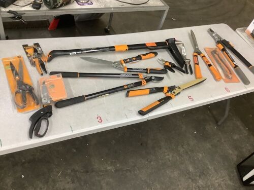 Lot of Fiskars Garden Tools