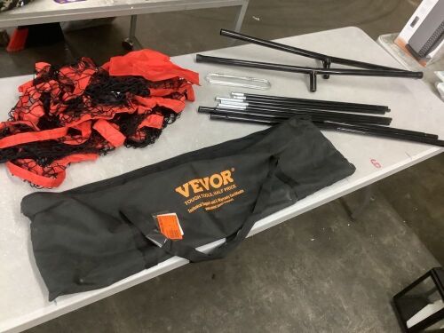 VEVOR 6 x 6 ft. Football Trainer Throwing Net - Missing Elastic Ropes & Pole Cap