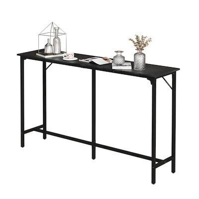 63in Counter Height Bar Table with Metal Frame