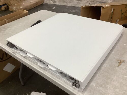VINGLI 4 FT 3-Level Adjustable Plastic Folding Table White