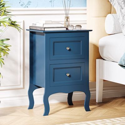 VINGLI 15.75W x 11.8D Nightstand with 2 Drawers