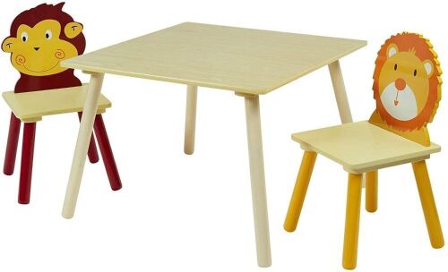 Wooden Kids Table & Chairs