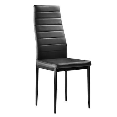 6pcs 17'' H Faux Leather Upholstered Dining Chair