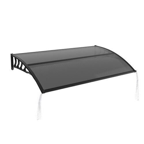 38.62*59.73 Inch Polycarbonate Window Awning Canopy - Loose Hardware