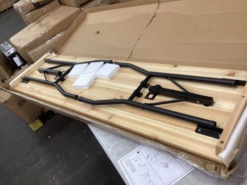 Folding Table with Wood Top - Crack in Top