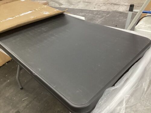 VINGLI 6FT Black Plastic Collapsible Long Table