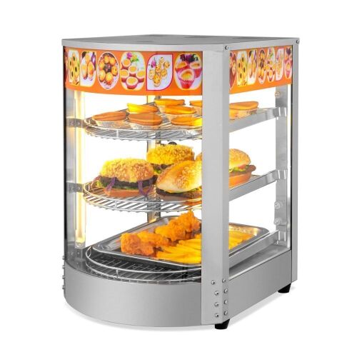 ROVSUN 3-Tier 14" Countertop Heated Display Case Food Warmer