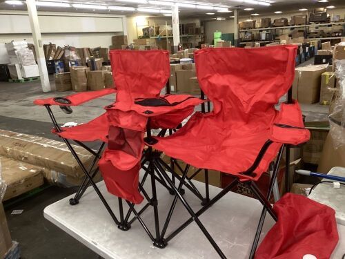 Double Folding Beach Chairs