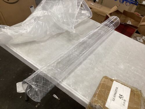 Lot of (5) Clear Acrylic Tube, 36" x 4"