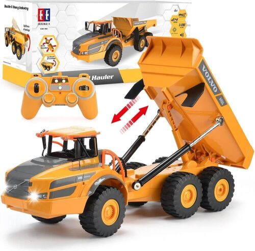DOUBLE E Volvo RC Dump Truck Toy