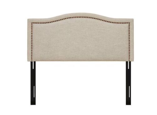 Madison Park Augusta Beige Queen Upholstery Headboard