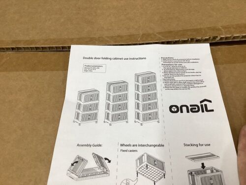 5 Tier Foldable Storage Cabinet