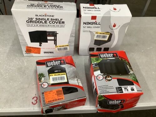 Lot of (4) Grill Covers