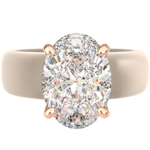 Silicone Ring – 11×8 mm Oval Cut CZ | Patented Design - GlowStone Collection