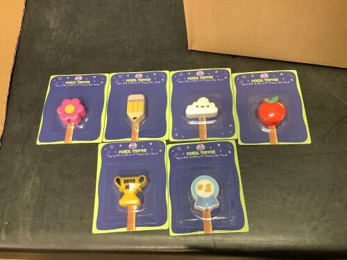 Case Pack of Novelty Pencil Toppers