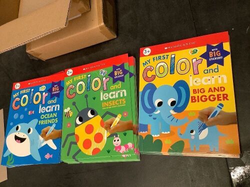 Case of Scholastic Kids My First Coloring Books