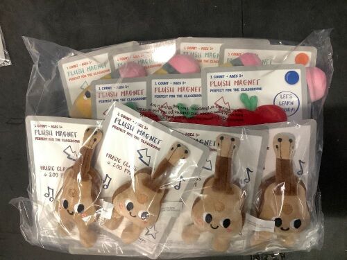 Set of Classroom Plush Magnets