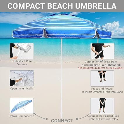6f Beach umbrella