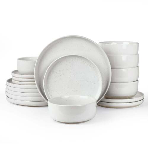 Famiware Milkyway 18-Piece Stoneware Dinnerware Set, Service for 6