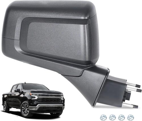 Side Mirror Compatible Right Passenger Side, R - 2 Pins & Textured Black