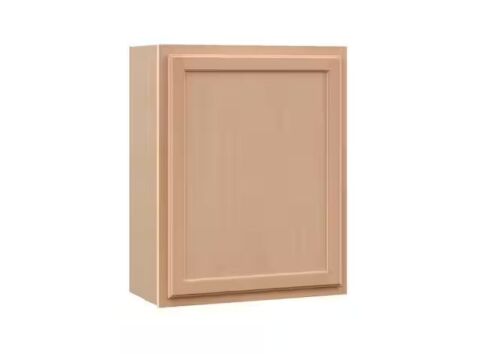 Hampton Bay Recessed Panel 24 in. W x 12 in. D x 36 in. H Assembled Wall Kitchen Cabinet in Unfinished