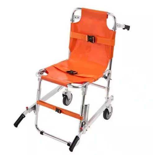 VEVOR Foldable Aluminum Emergency Stair Climbing Wheelchair with 2 Wheels 350 lbs. Capacity
