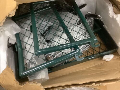 Steel Garden Utility Cart Wagon w/ 400lb Capacity, Removable Sides, Handle