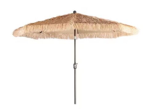 Aoodor 9 ft. Outdoor Thatched Market Umbrella
