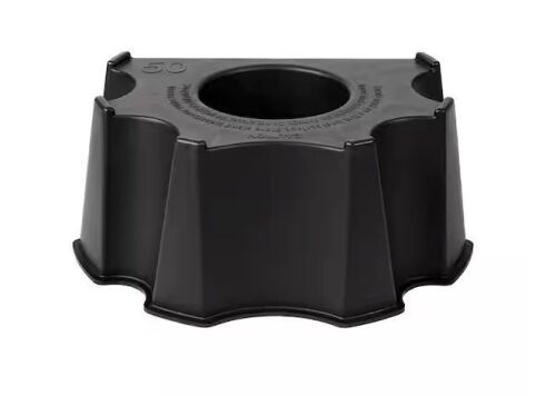 Black Plastic UV-Resistant Outdoor Rain Barrel Stand (27 in. W x 20.6 in. L x 10.1 in. H)