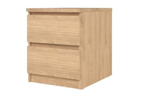Scottsdale Hickory 2-Drawer 15.91 in. W Nightstand