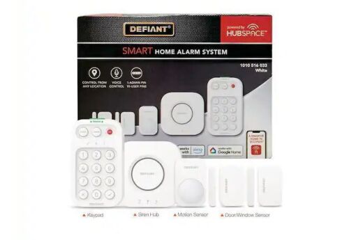 Defiant Smart Home Alarm Kit with WiFi and Bluetooth, Powered by Hubspace (5-Piece)
