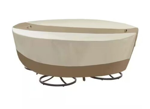 Hampton Bay Round Table and Chair Outdoor Patio Cover