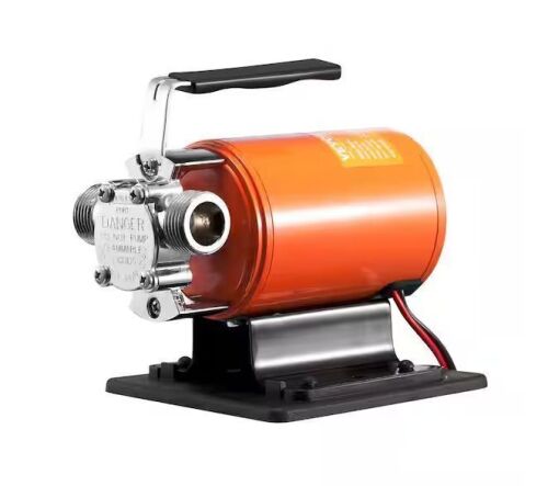 Water Transfer Pump 12-Volt DC 360 GPH 1/10HP Portable Electric Utility Pump w/ 6 ft. Hose
