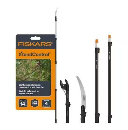 Fiskars XtendControl 15 in. X1 Saw 14. ft. Interchangeable Tree Pruner