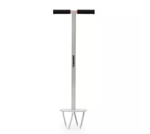 Husky 40 in. Garden Tiller with Rounded Carbon Steel Tines and Large Grooved Stepper
