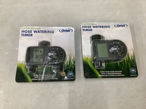Lot of (2) Orbit Hose Watering Timer