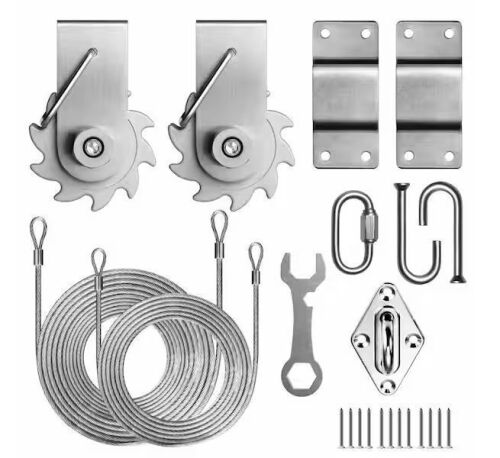 COLOURTREE Top-Notch Tension Ratchet Winch Triangle Sun Shade Sail Canopy Cable Wire Installation Kit